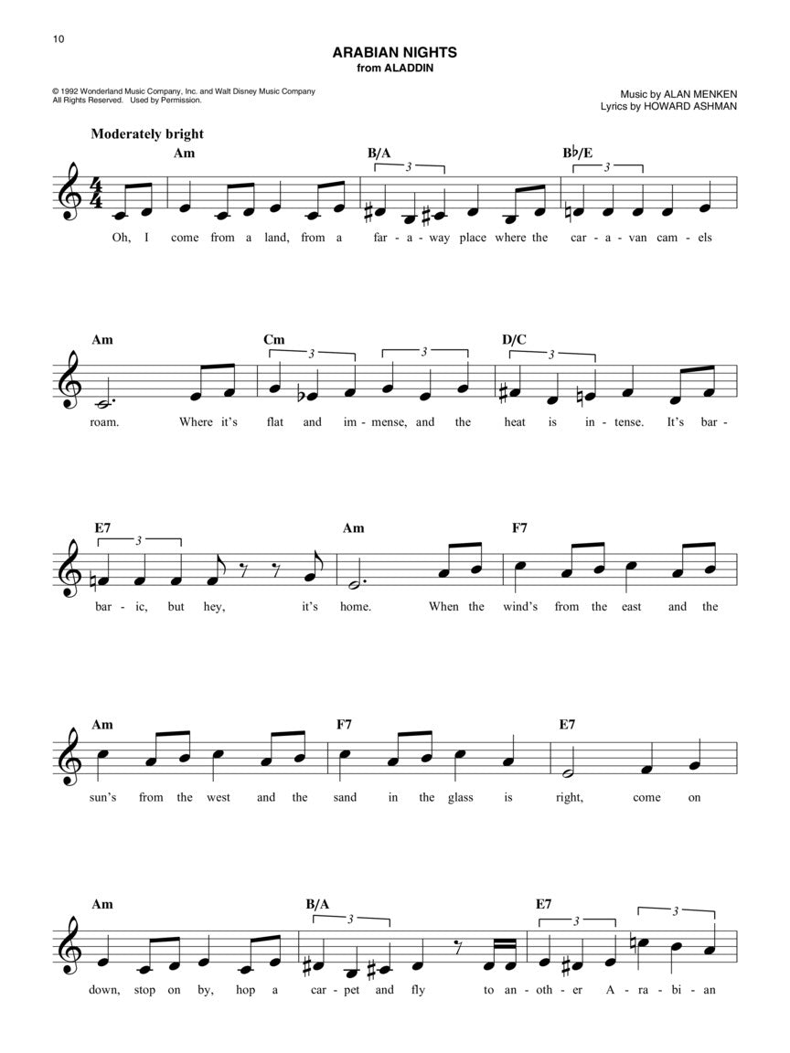 Easy Disney Fake Book