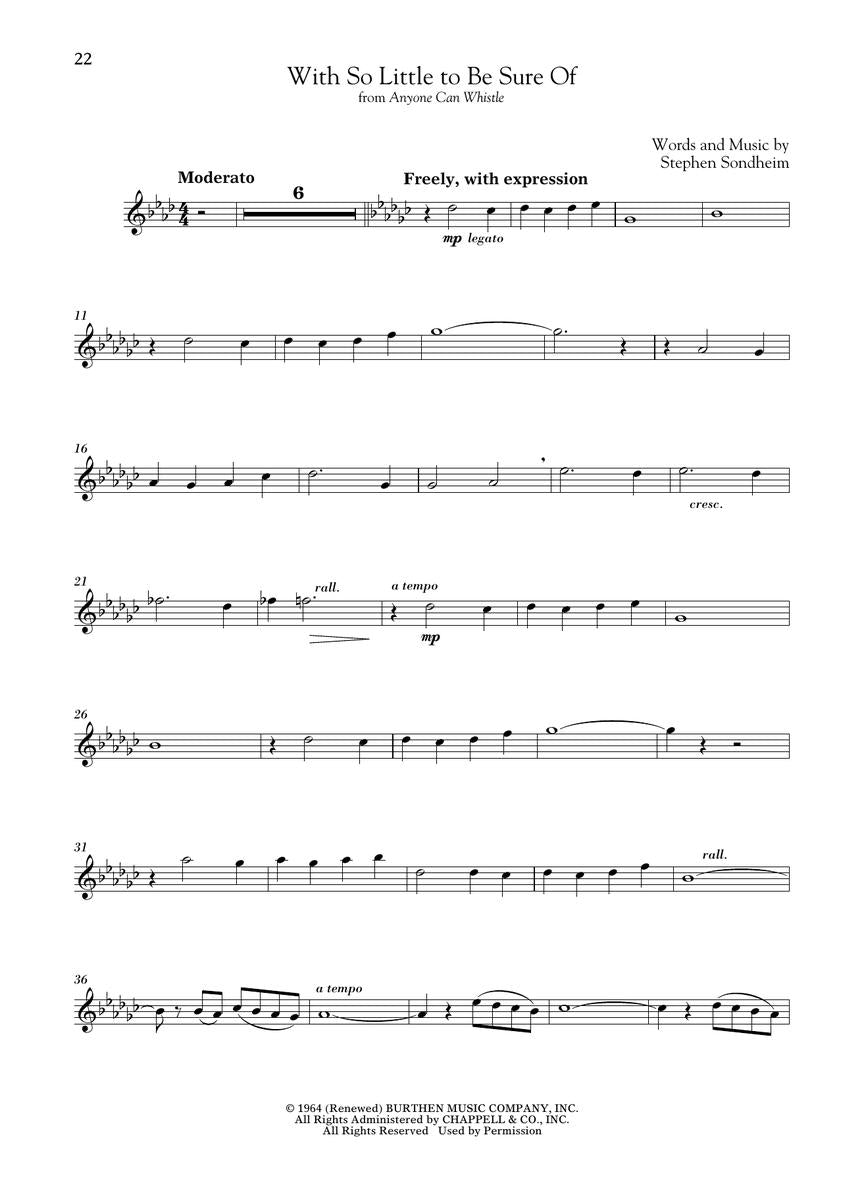 Sondheim, Stephen - For Classical Players