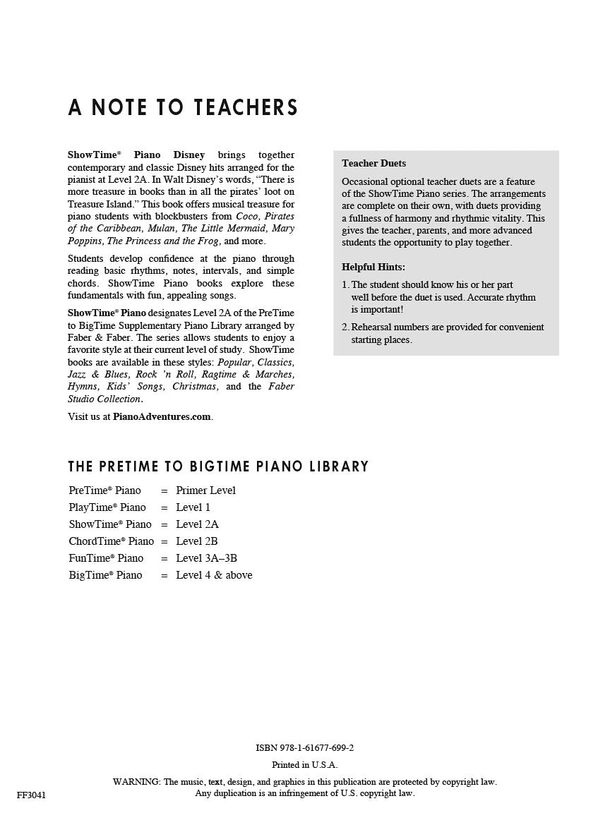 Faber ShowTime Disney Level 2A