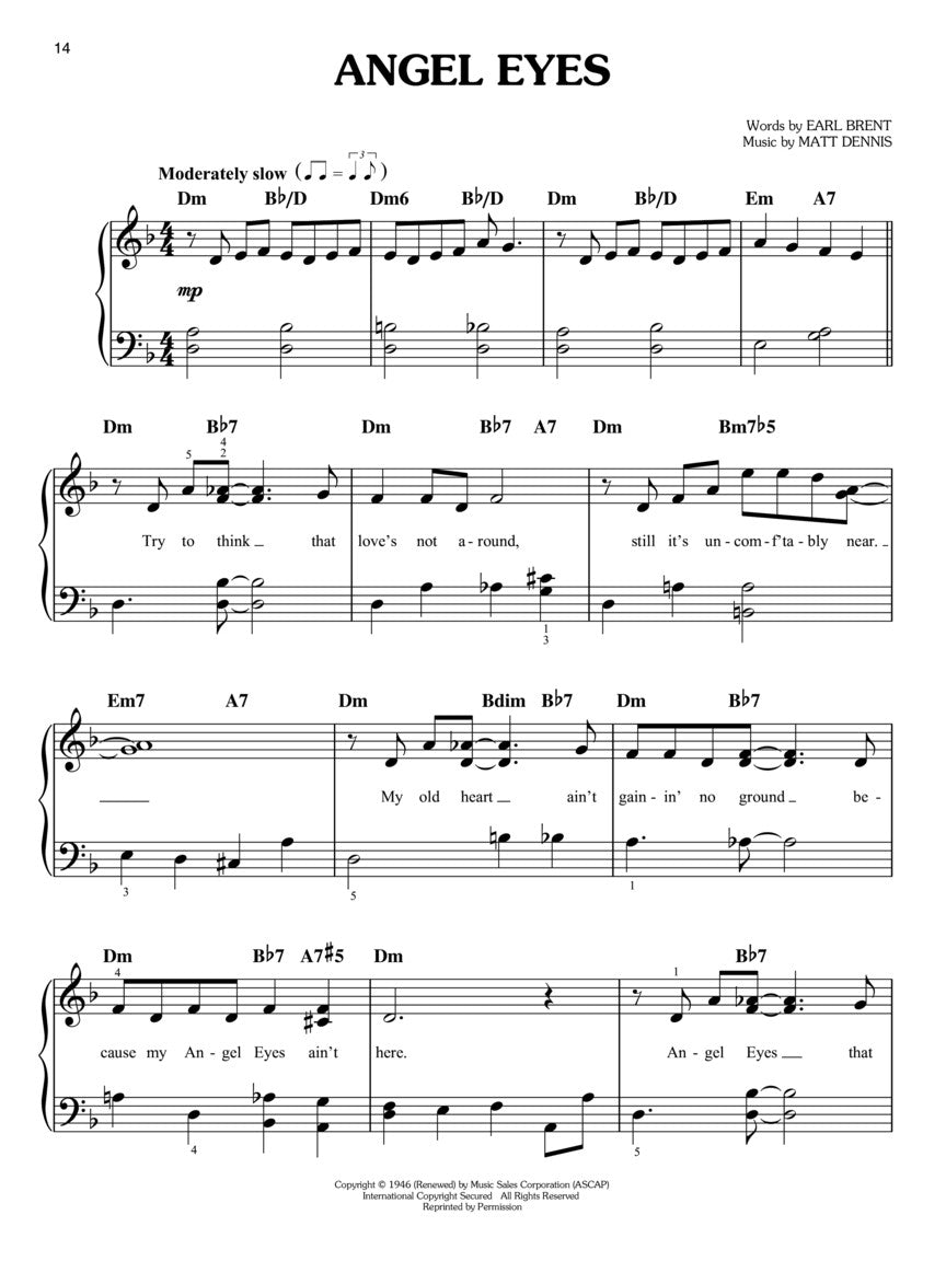 Best Jazz Standards Ever - Easy Piano