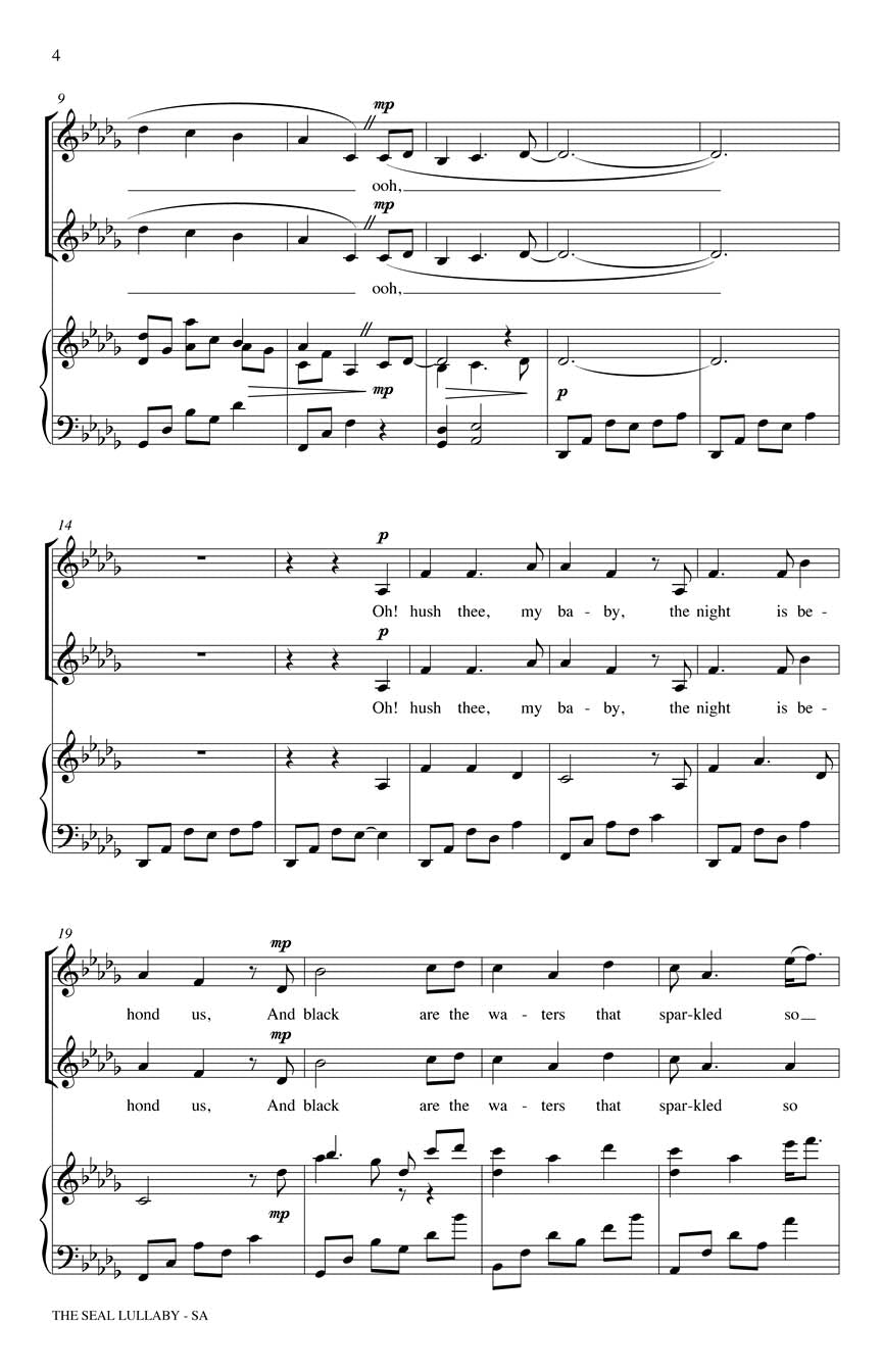 Whitacre The Seal Lullaby SA