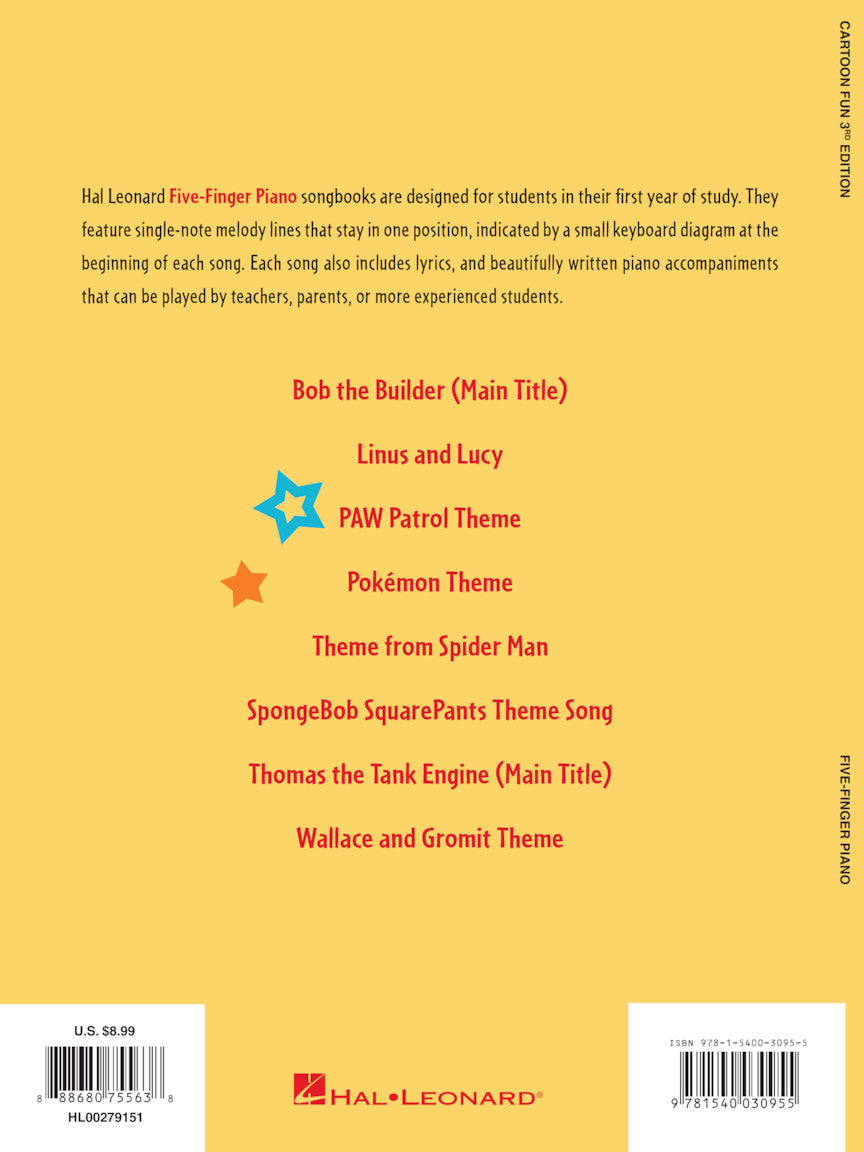 Cartoon Fun - Five-Finger Piano