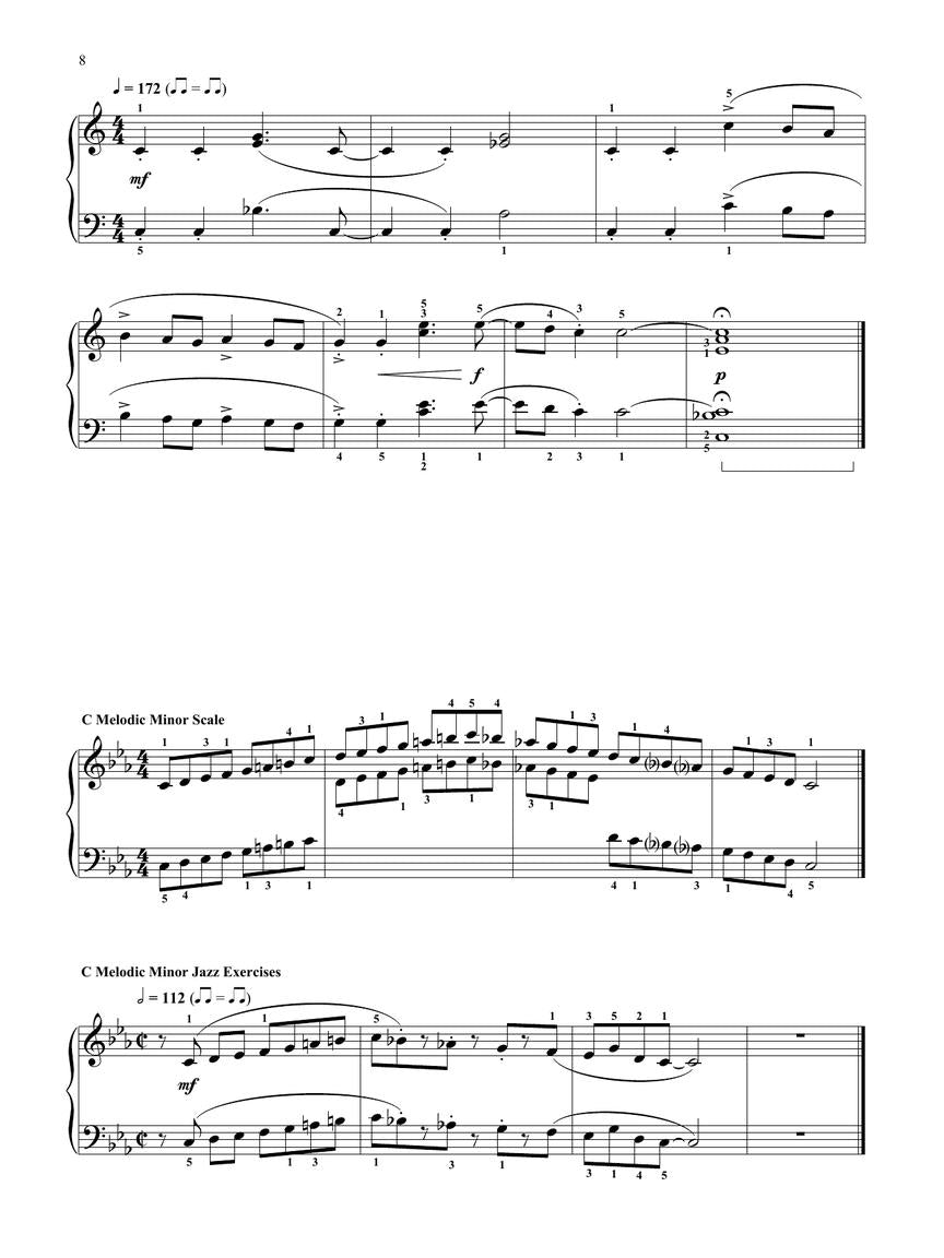 Jazz Piano Scales and Exercises