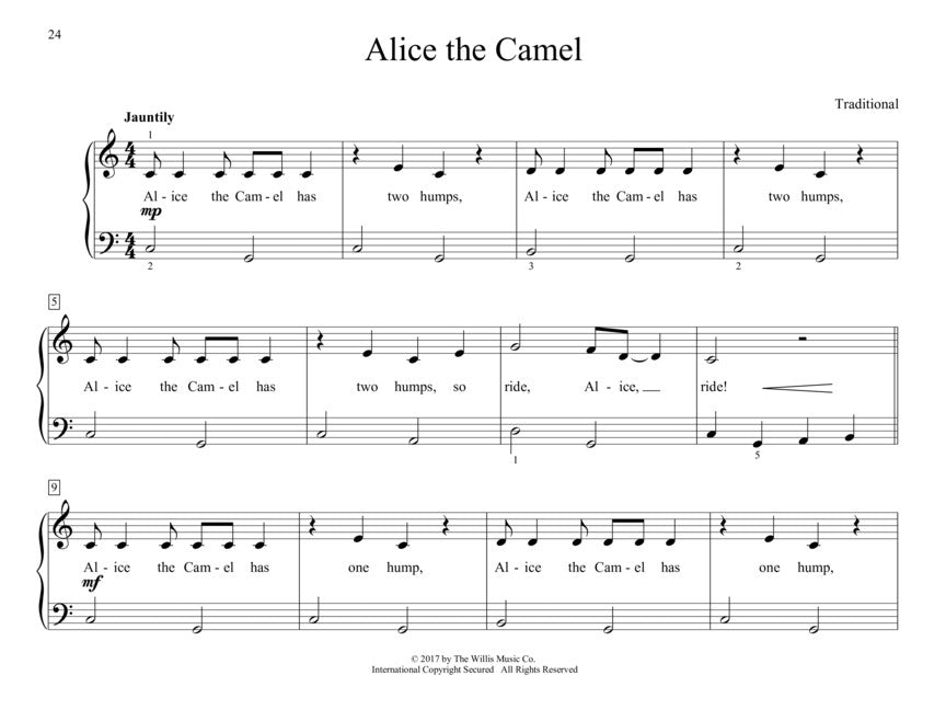 First Children's Songs - John Thompson's Easiest Piano Course