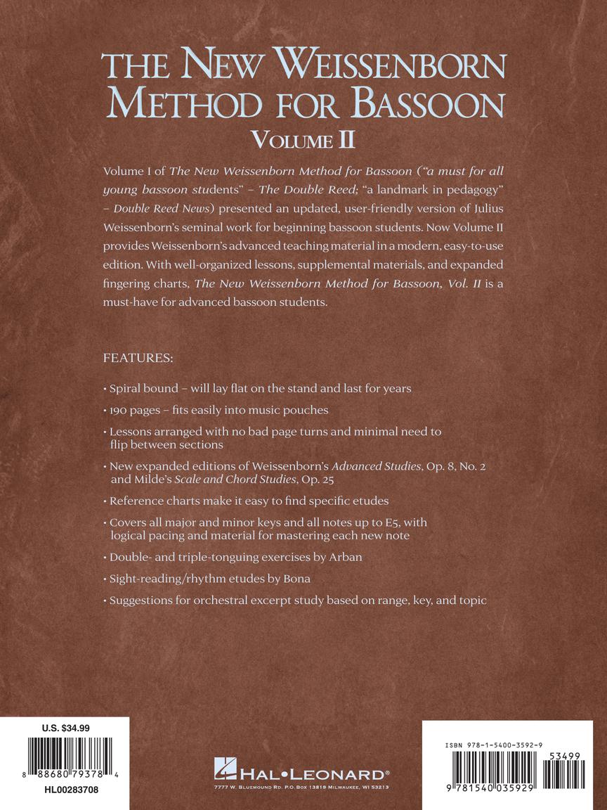 New Weissenborn Method for Bassoon - Vol. 2