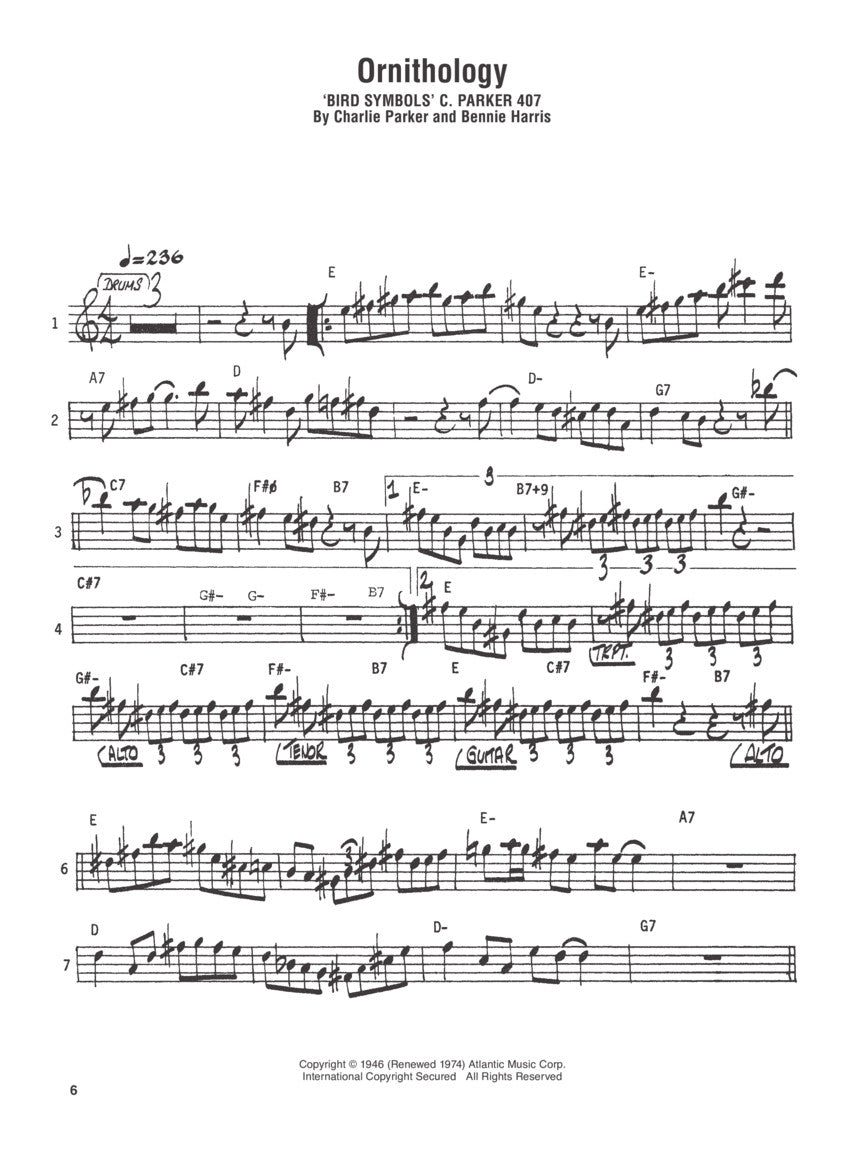 Parker, Charlie - Omnibook - Volume 1 with Backing Tracks