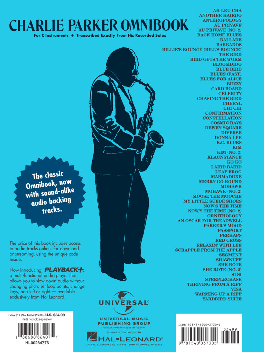 Parker- Charlie Parker - Omnibook - Volume 1 C Instruments