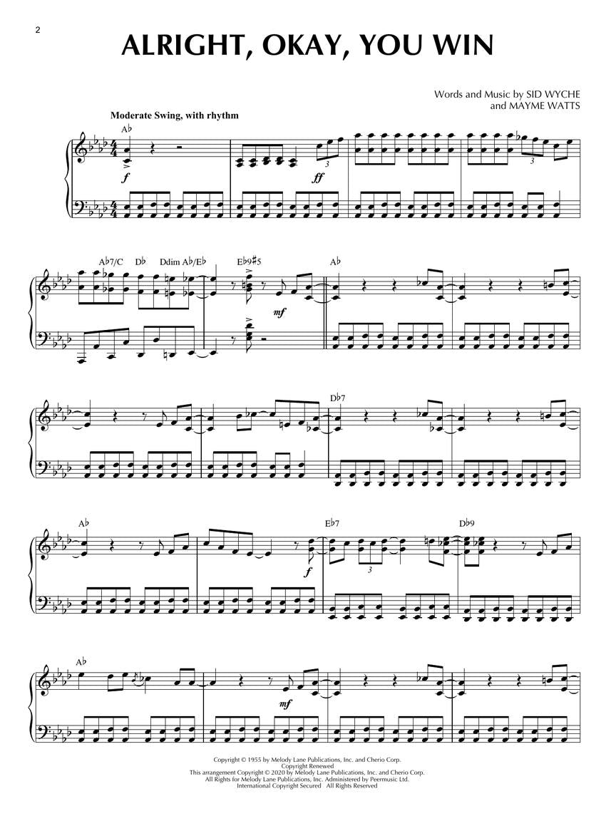 Big Band Era Jazz Piano Solos