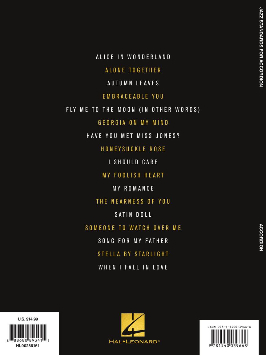 Jazz Standards for Accordion