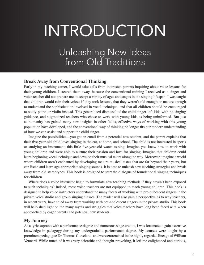 Teaching the Child Singer Pediatric Pedagogy for Ages 5-13