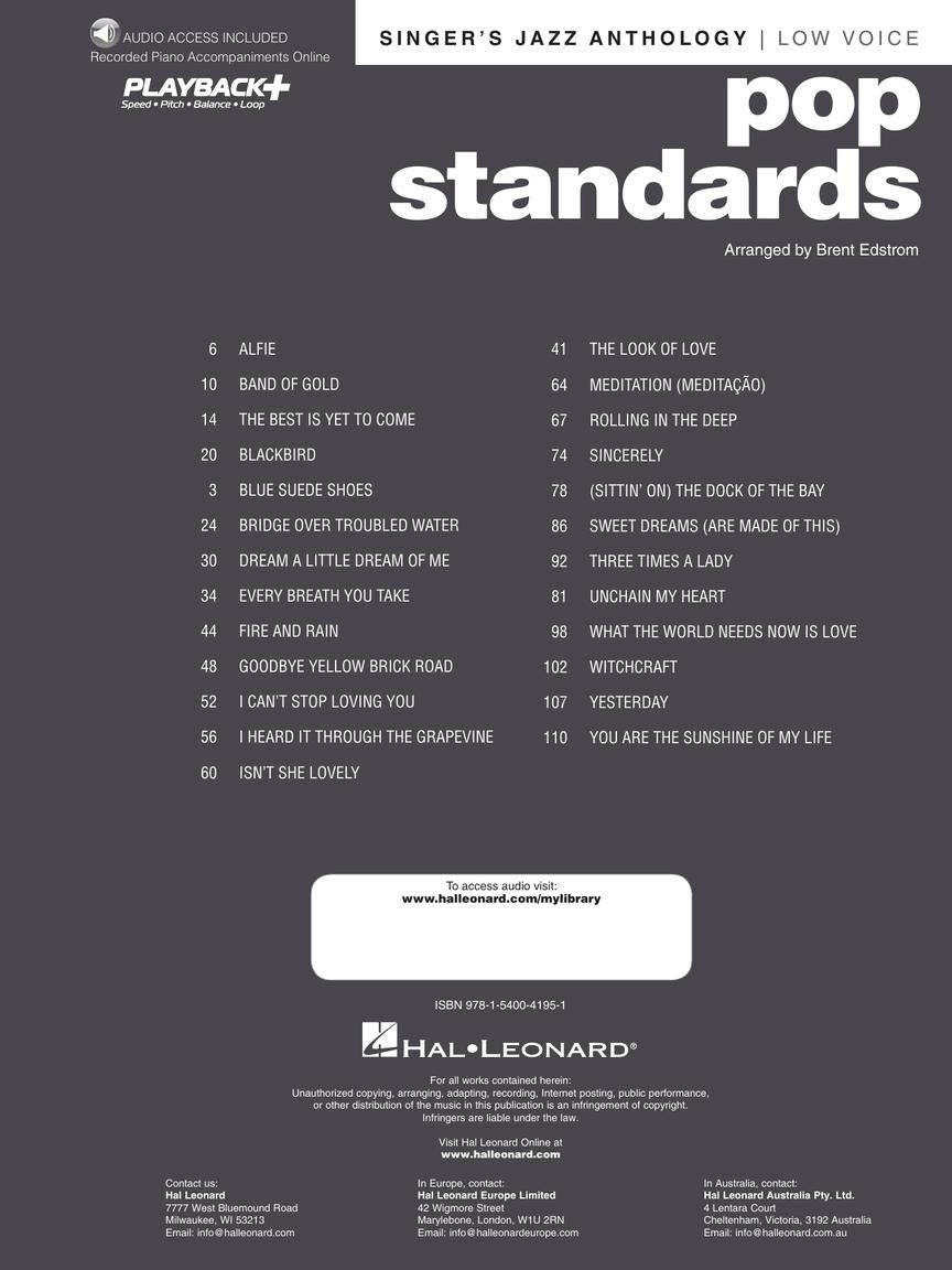 Pop Standards - Singer's Jazz Anthology