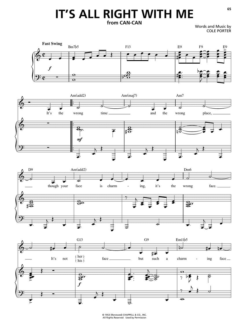 Porter, Cole - Singer's Jazz Anthology - Low Voice