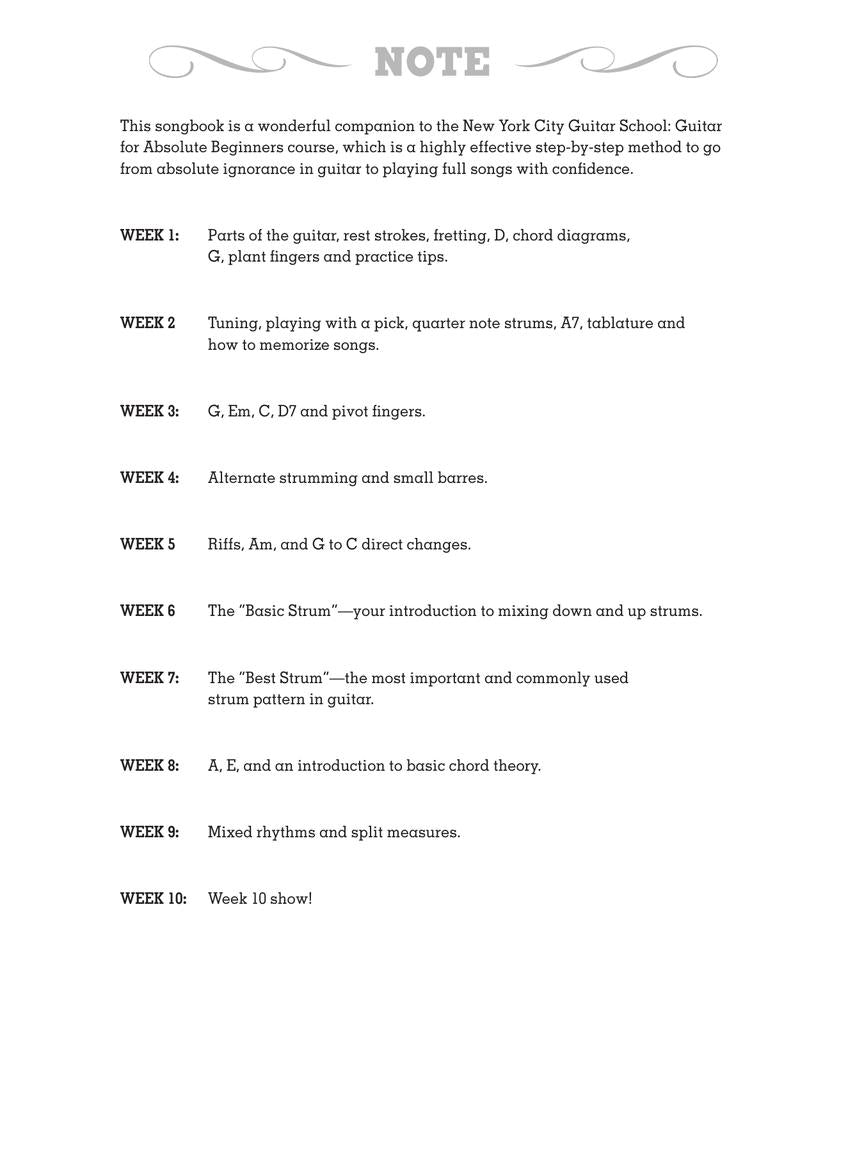 NYC Guitar School – Songs for Beginners