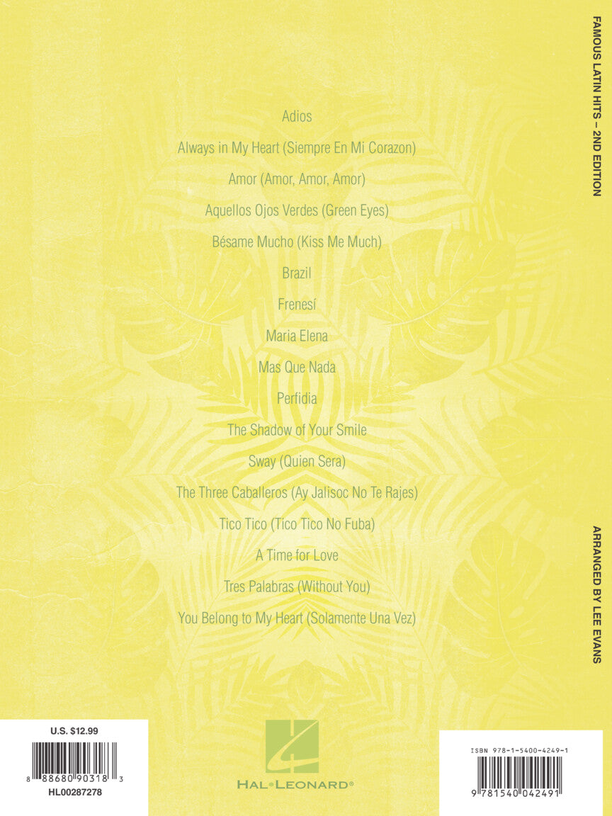 Famous Latin Hits - Lee Evans Arranges