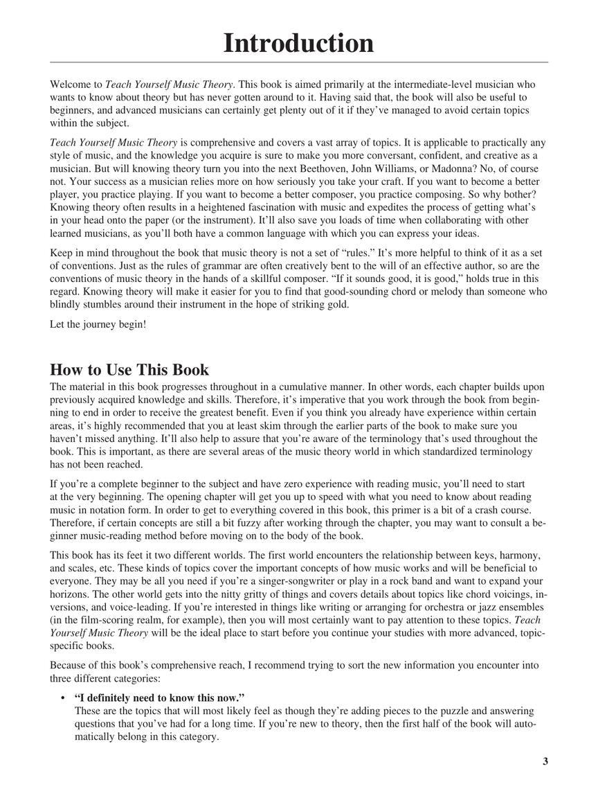 Teach Yourself Music Theory