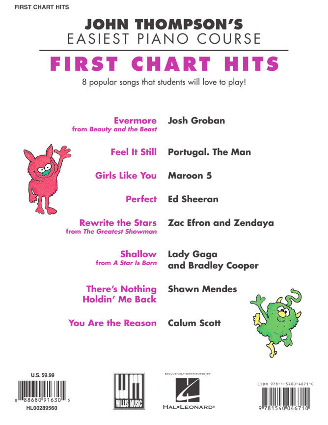 First Chart Hits - John Thompson's Easiest Piano Course