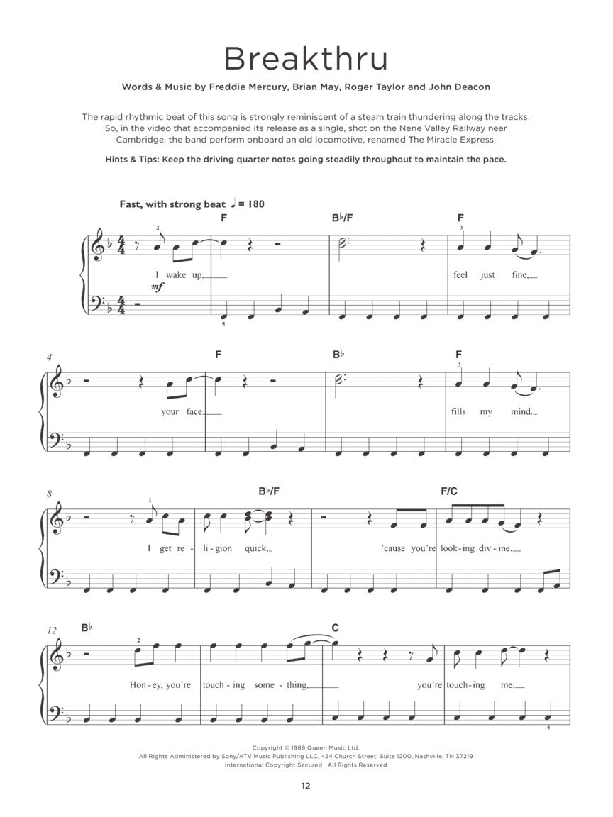 Queen - Really Easy Piano