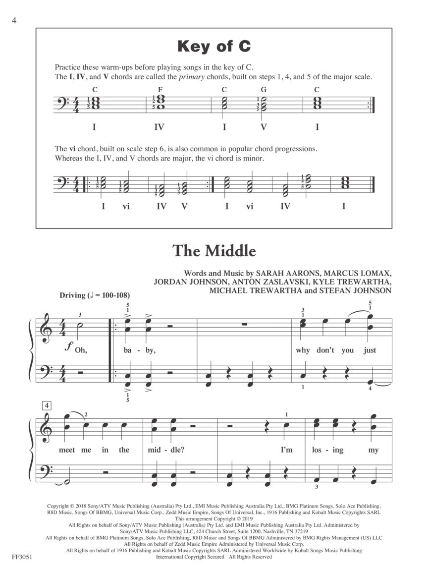 Faber Chordtime Piano Hits Level 2B