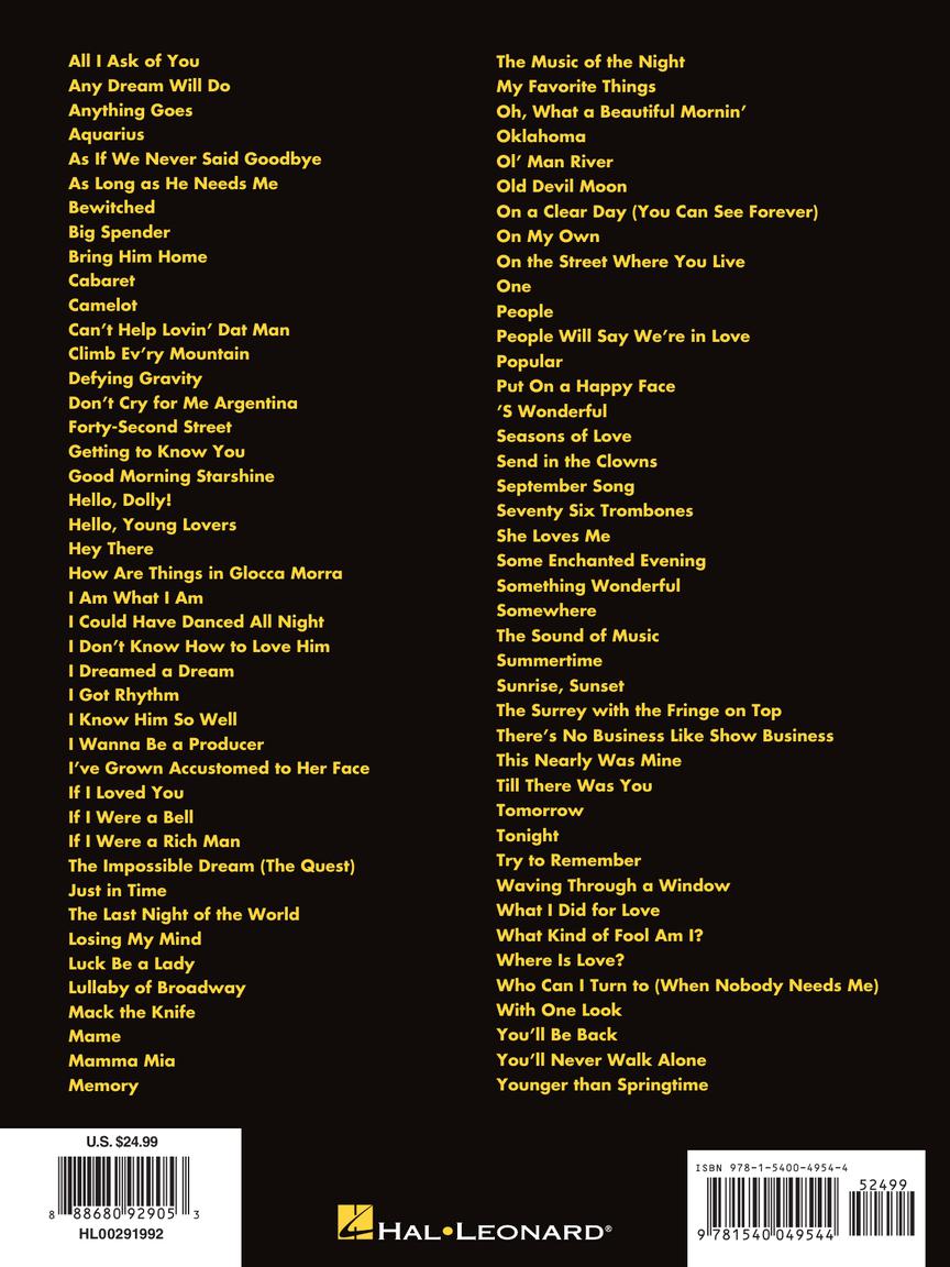 Best Broadway Songs Ever - P/V/G
