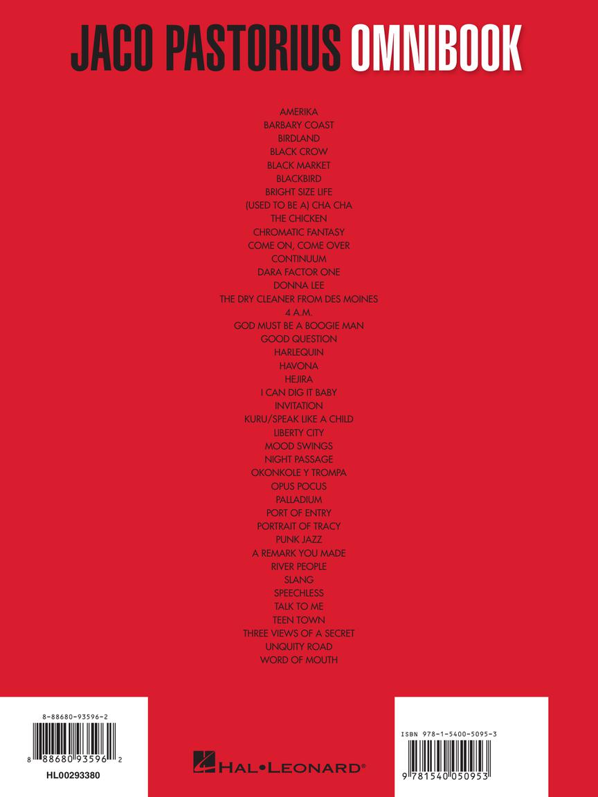 Jaco Pastorius Omnibook