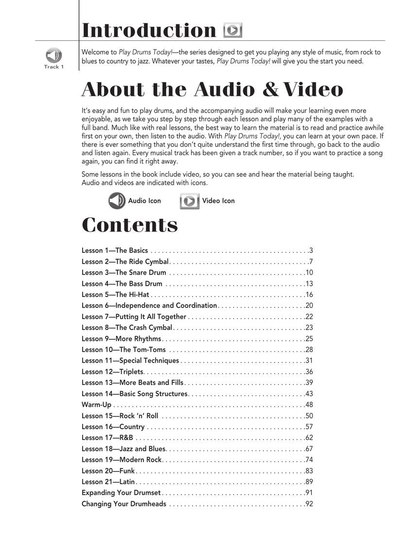 Play Drums Today! All-in-One Beginner's Pack