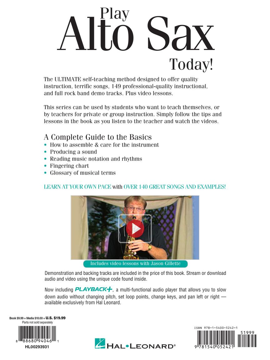 Play Alto Sax Today! Beginner's Pack