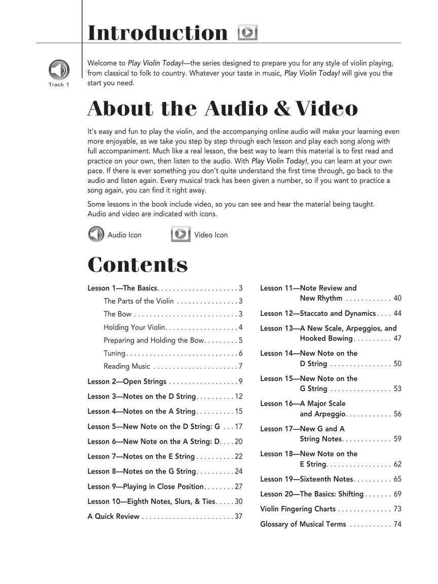 Play Violin Today! Beginner's Pack