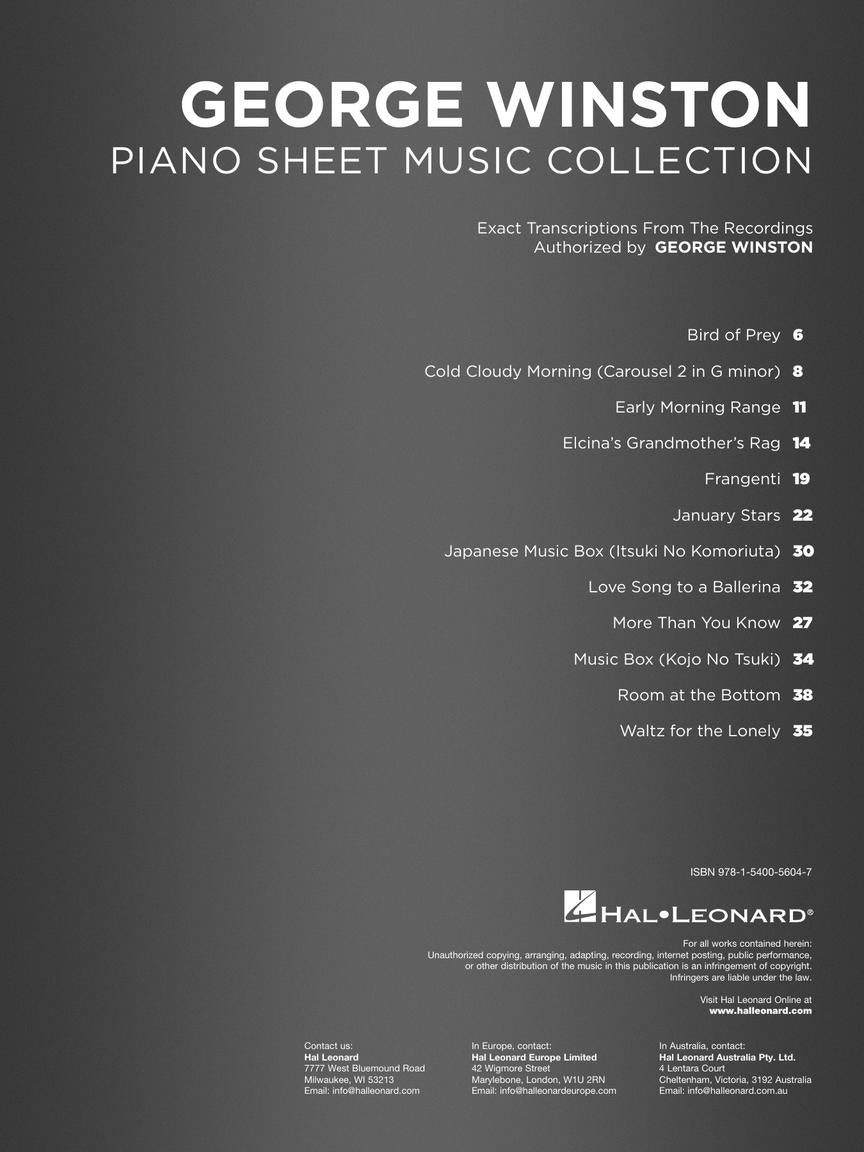 Winston Piano Sheet Music Collection