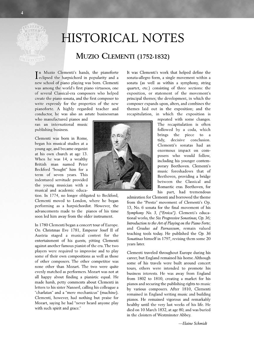 Clementi Sonatinas, Opus 36