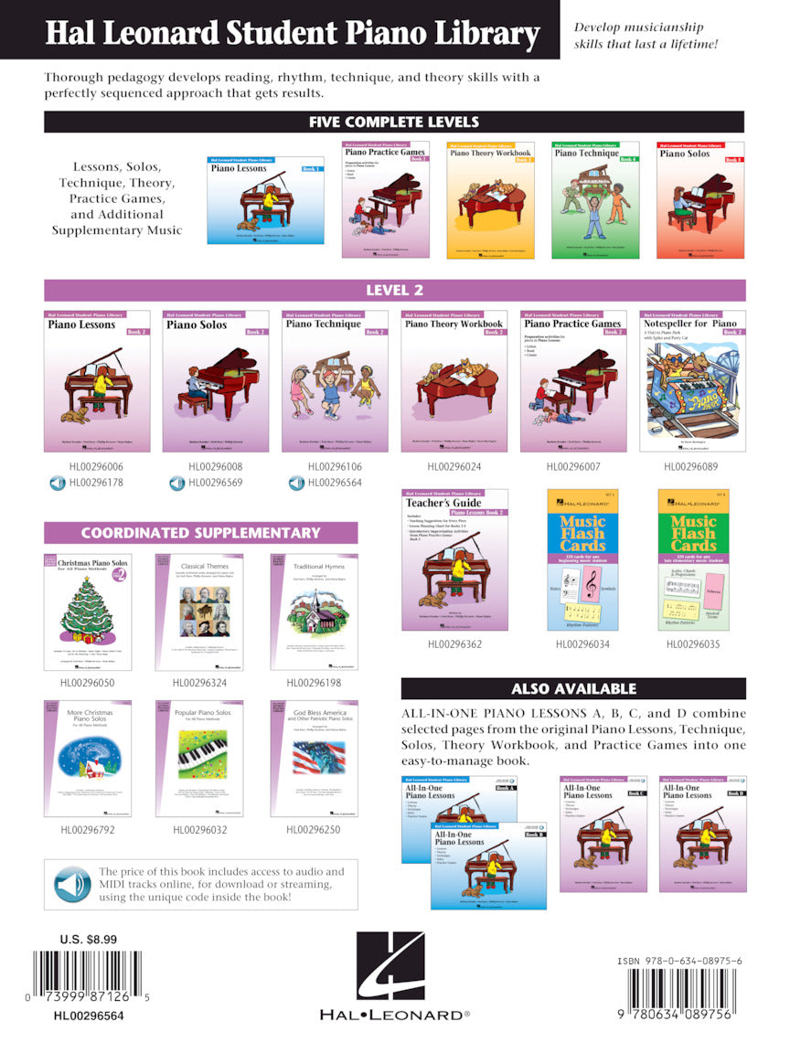 Piano Technique Book 2 - Book/Online Audio