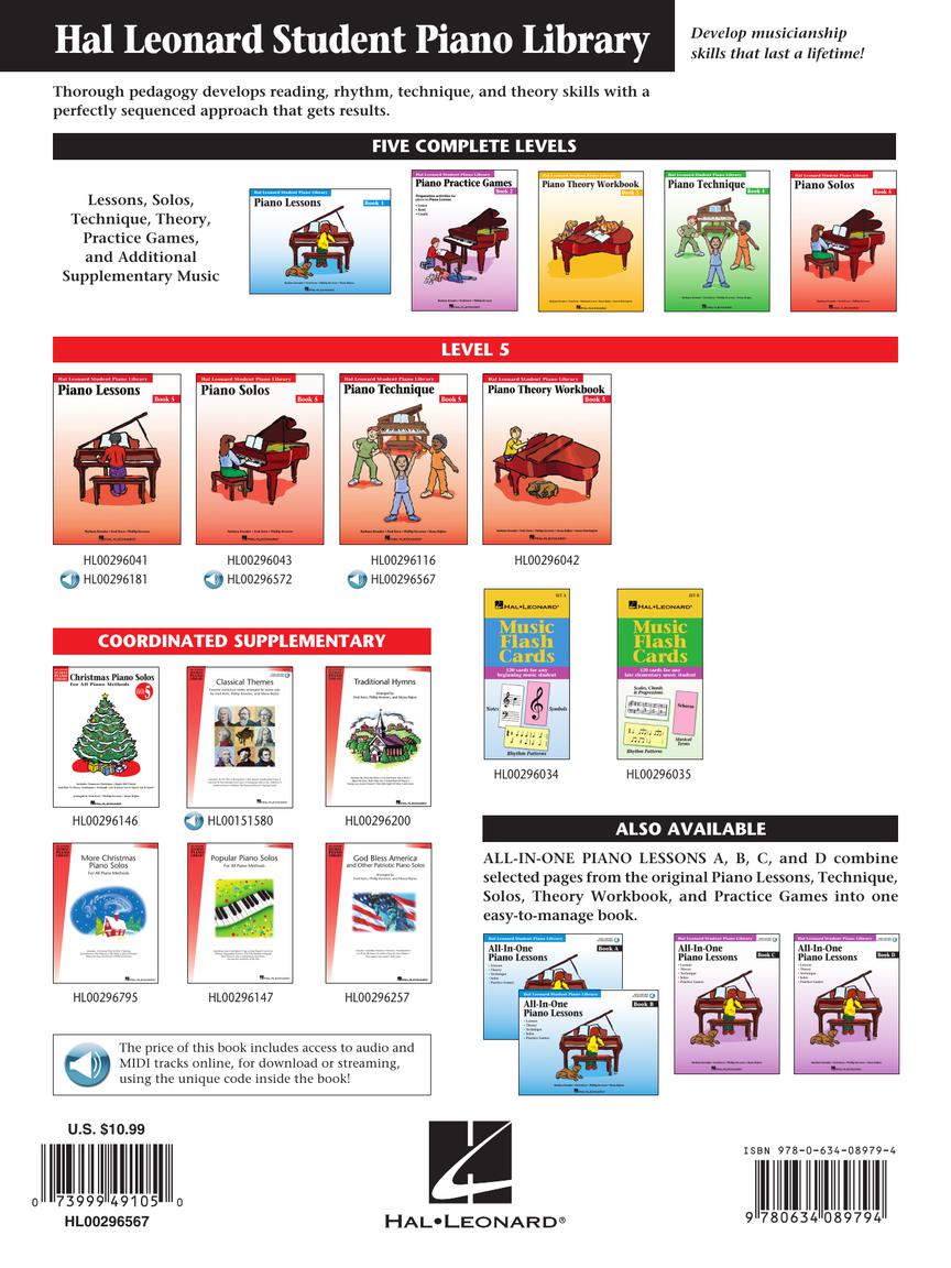 Piano Technique Book 5 - Book/Enhanced CD Pack