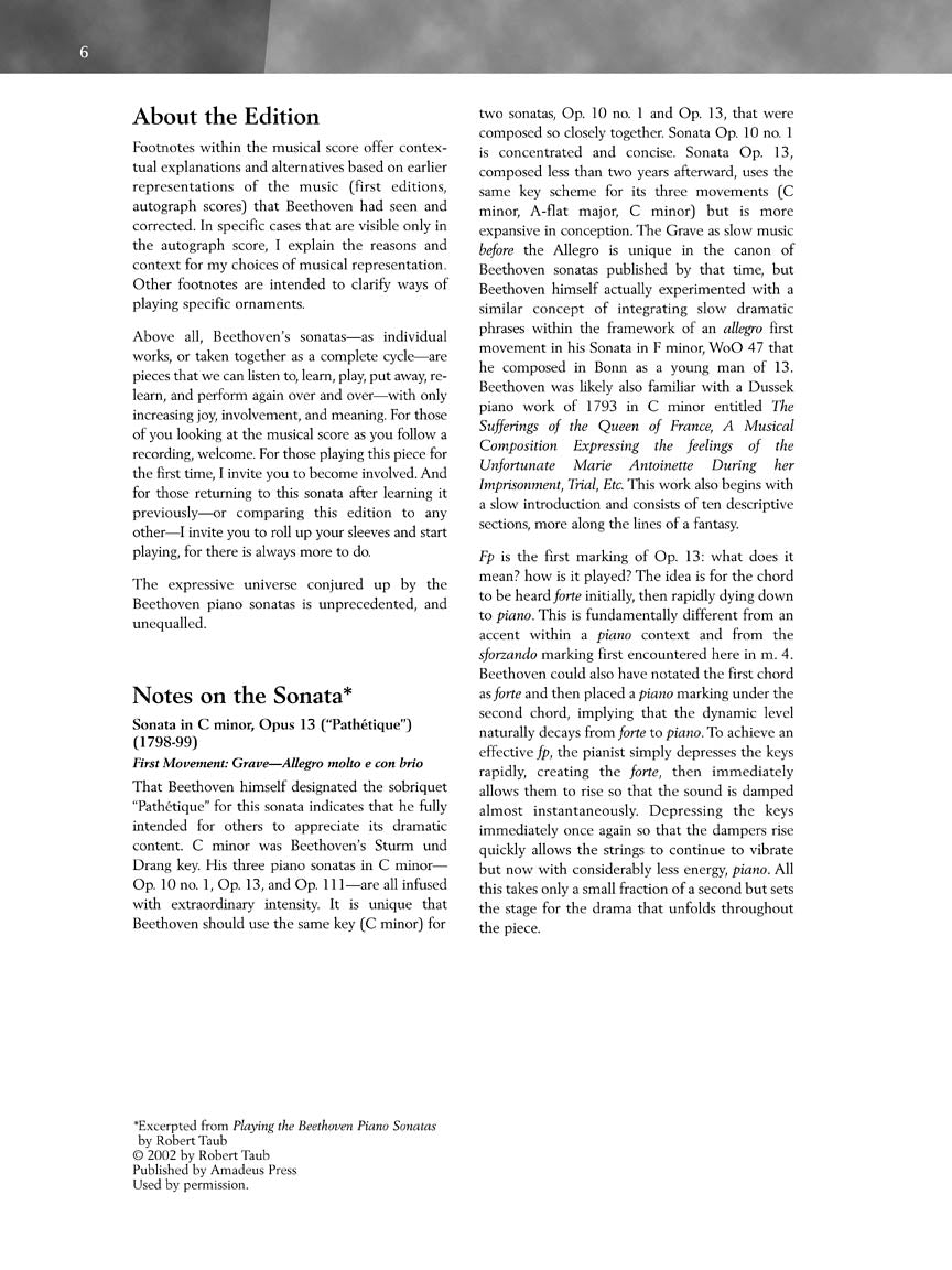 Beethoven Sonata in C Minor, Opus 13 (Pathétique)