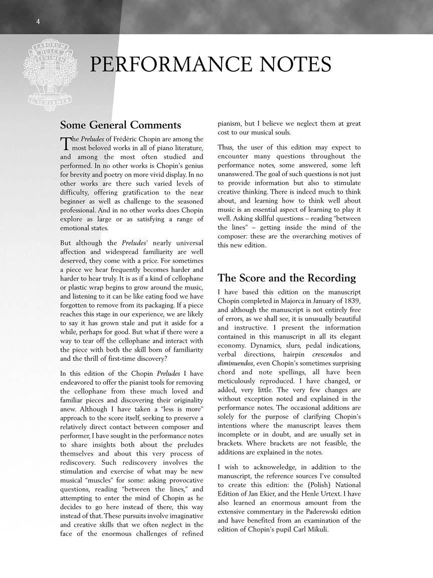 Chopin - Selected Preludes