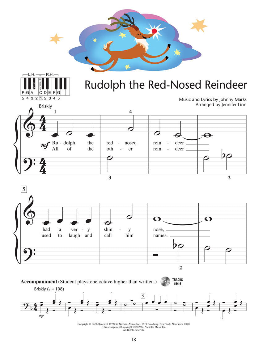 More Christmas Piano Solos - Level 1 - Hal Leonard Student Piano Library