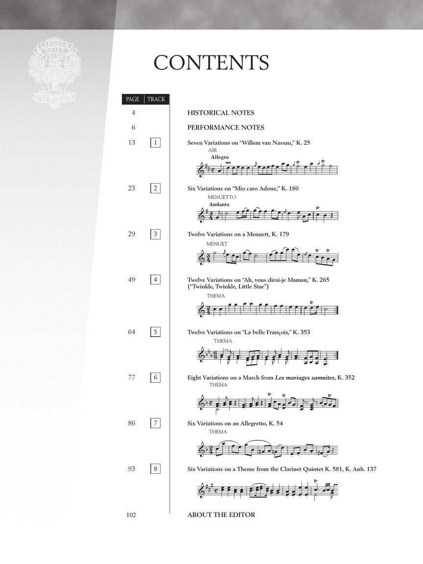 Mozart - Selected Variations