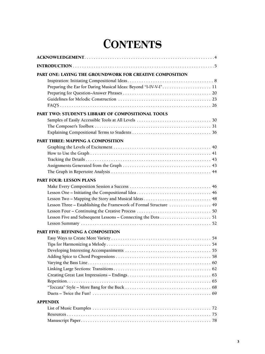 Piano Teacher's Guide to Creative Composition