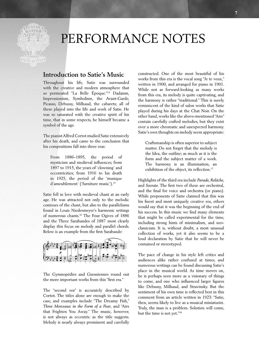 Satie Gymnopedies and Gnossiennes