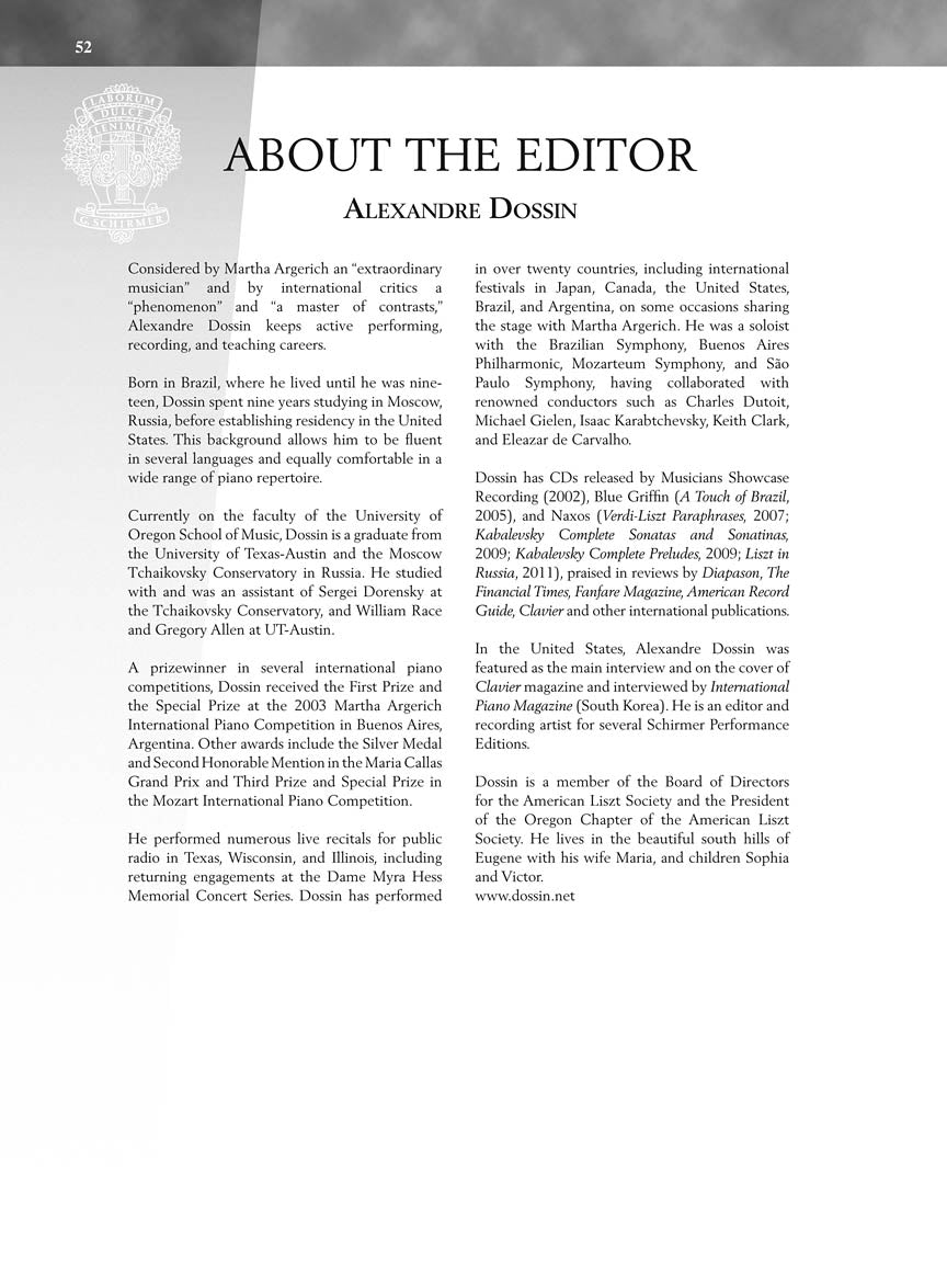 Liszt - Consolations and Liebesträume