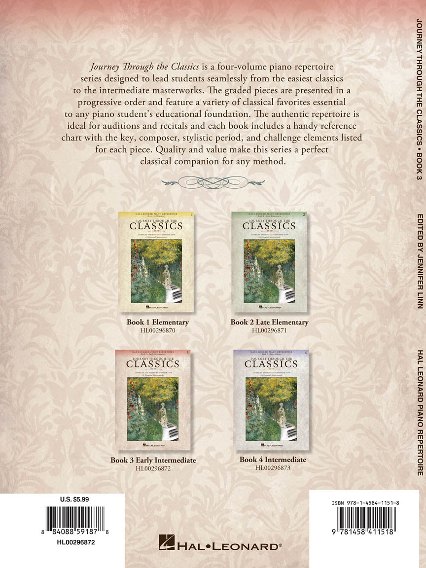 Hal Leonard Journey Through the Classics: Book 3 Early Intermediate