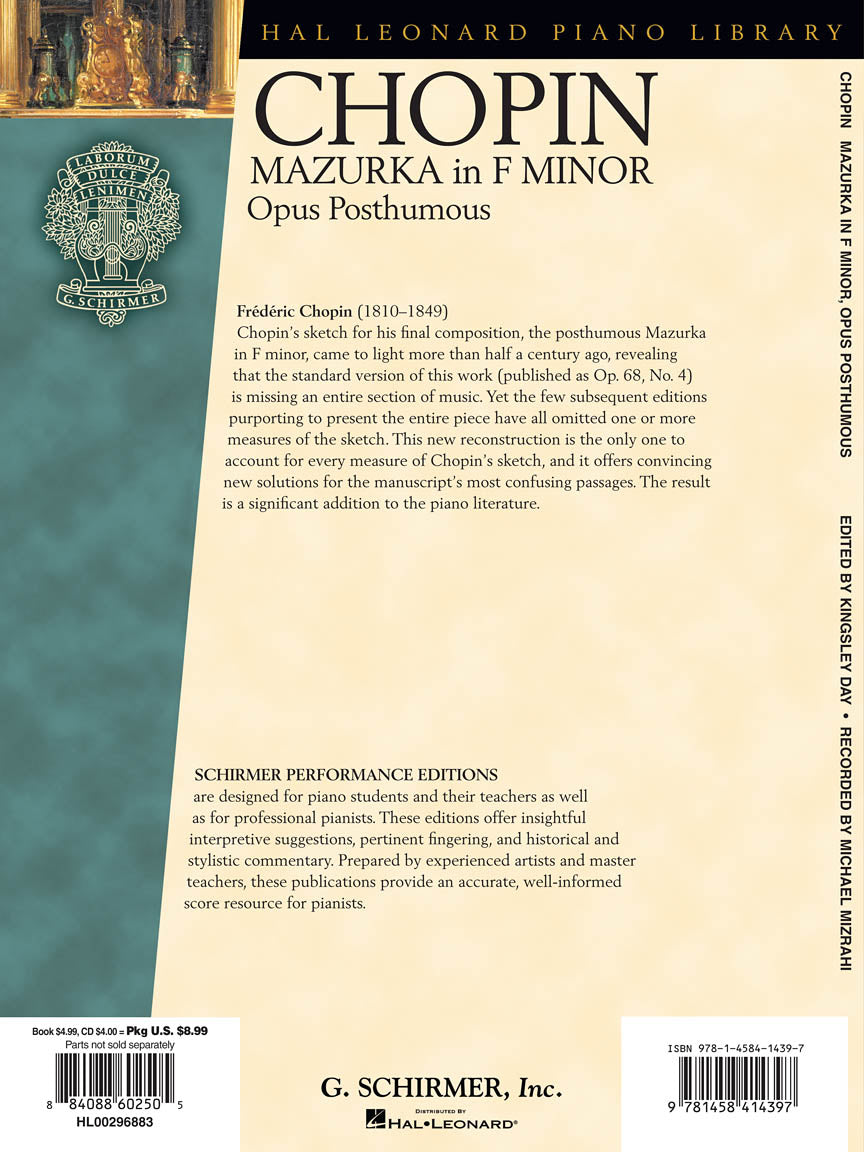 Chopin - Mazurka in F Minor