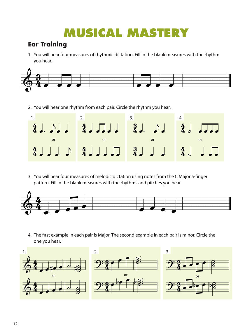 Essential Elements Piano Theory - Level 4