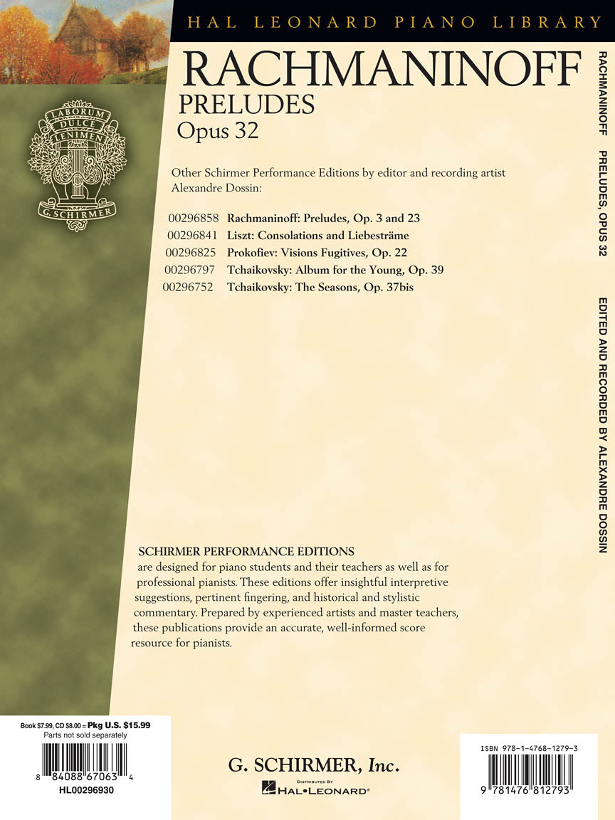 Rachmaninoff - Preludes for Piano, Op. 32