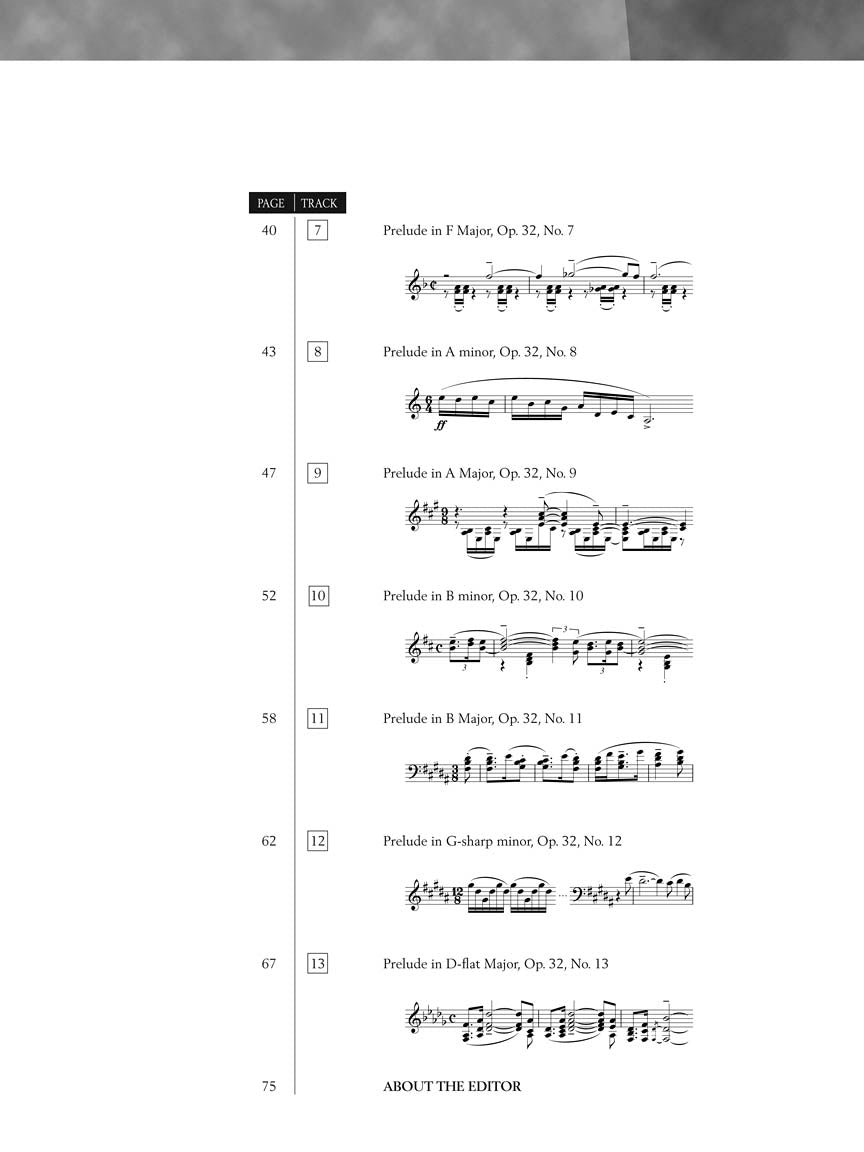 Rachmaninoff - Preludes for Piano, Op. 32