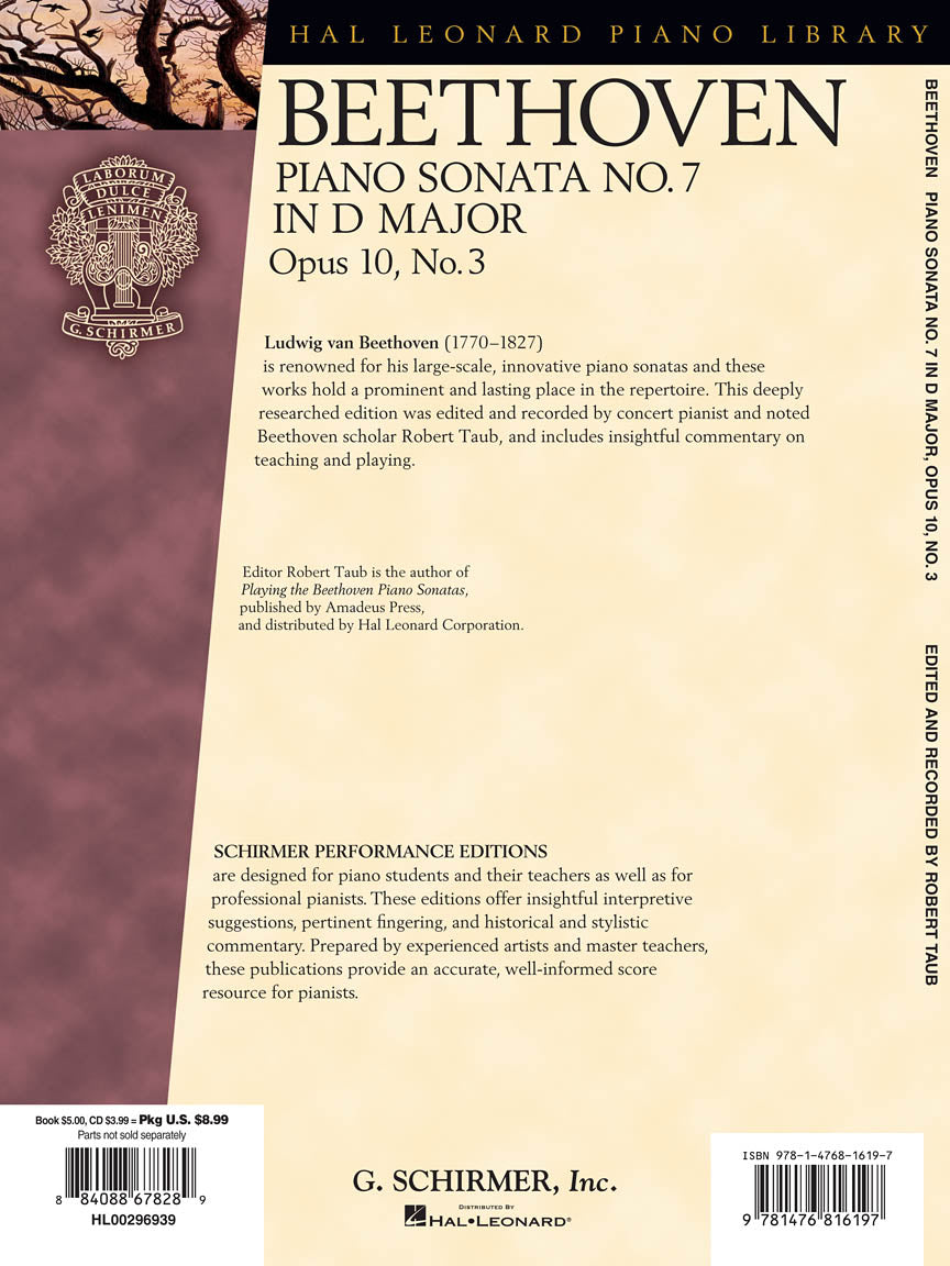 Beethoven - Sonata No. 7 in D Major, Opus 10, No. 3