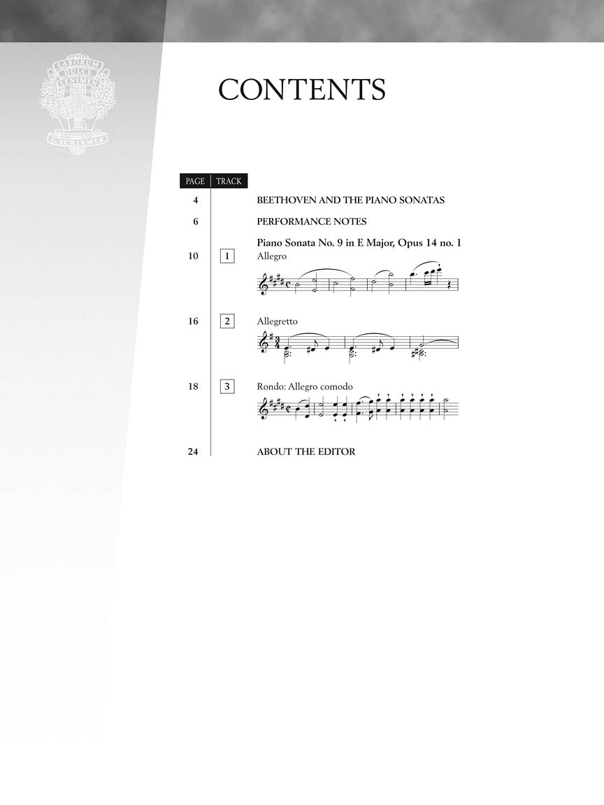 Beethoven - Sonata No. 9 in E Major, Opus 14, No. 1