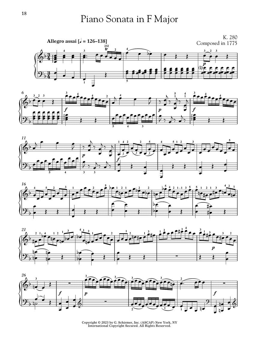 Mozart Piano Sonatas, Volume 1 – Schirmer Performance Editions