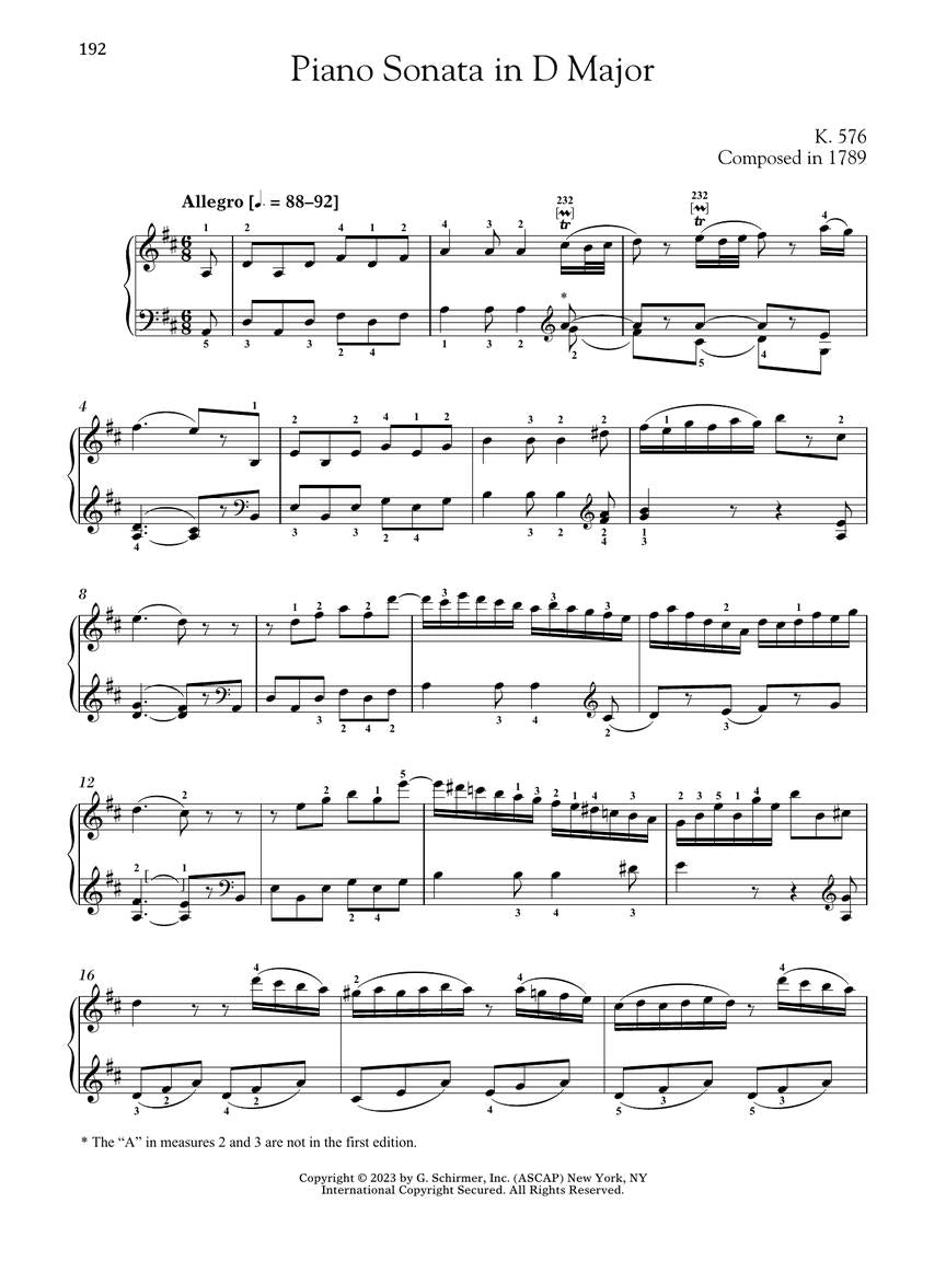 Mozart Piano Sonatas, Volume 2 – Schirmer Performance Editions