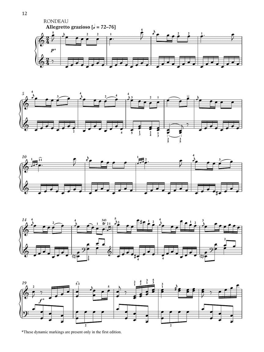 Mozart Piano Sonata in C Major, K.309