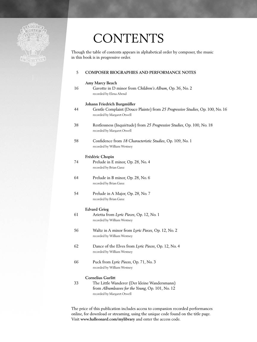 Romantic Era - Schirmer Performance Editions