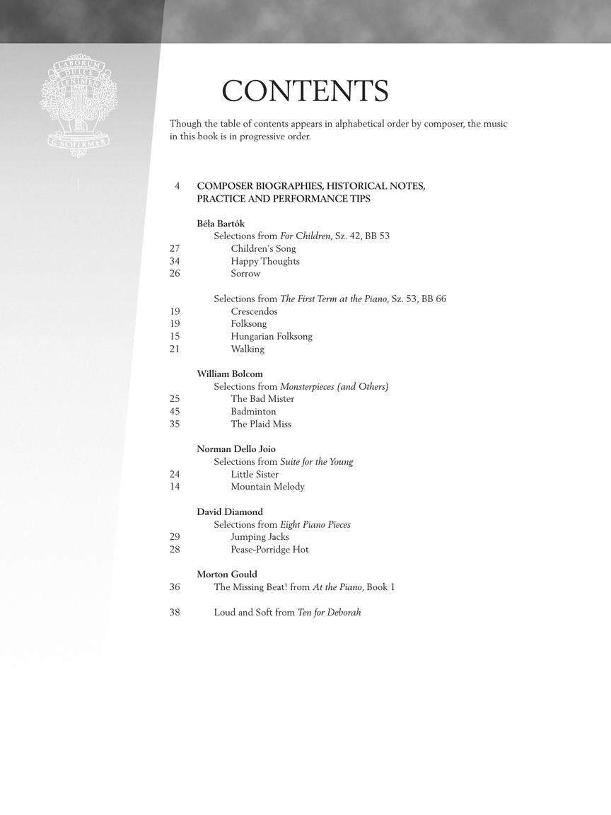 Twentieth Century - Upper Elementary Level - Schirmer Performance Editions